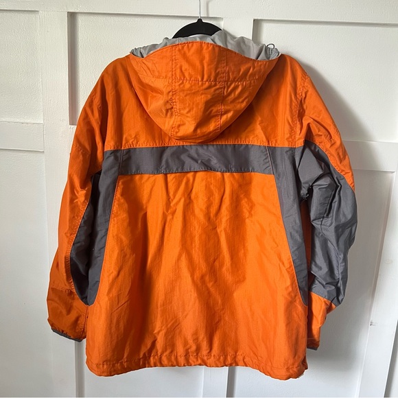 Columbia Medium pullover outerwear orange grey top EUC - Picture 4 of 9